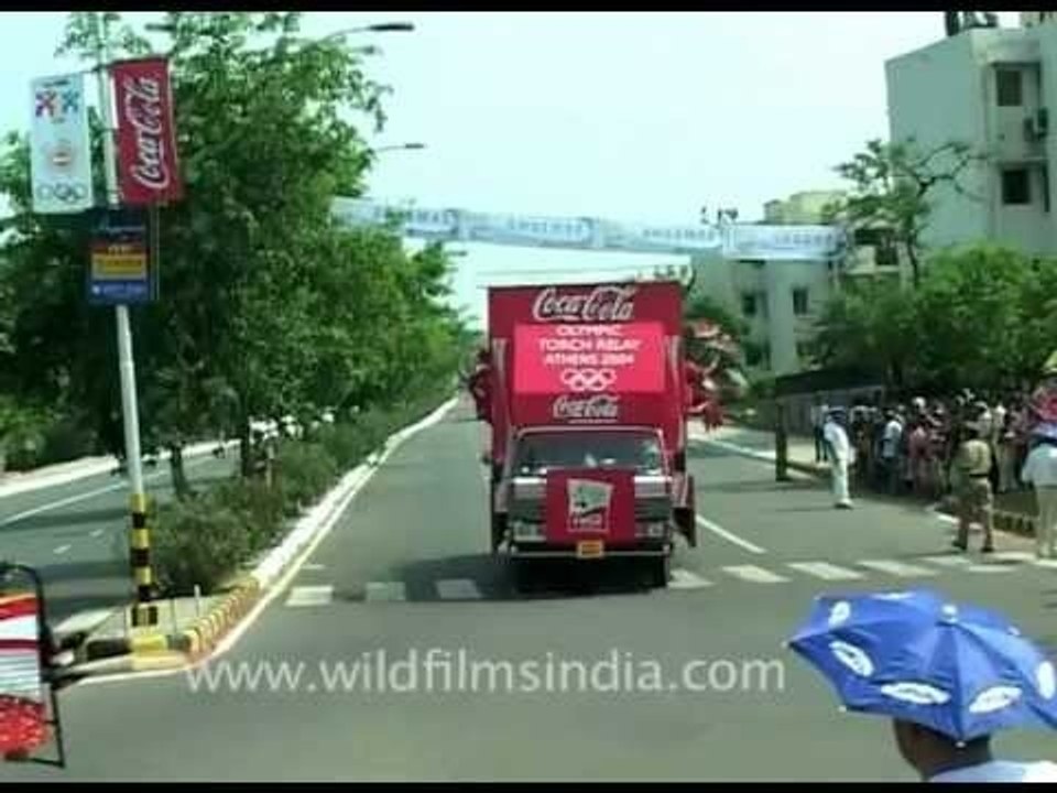 Olympic torch relay goes through Delhi!
