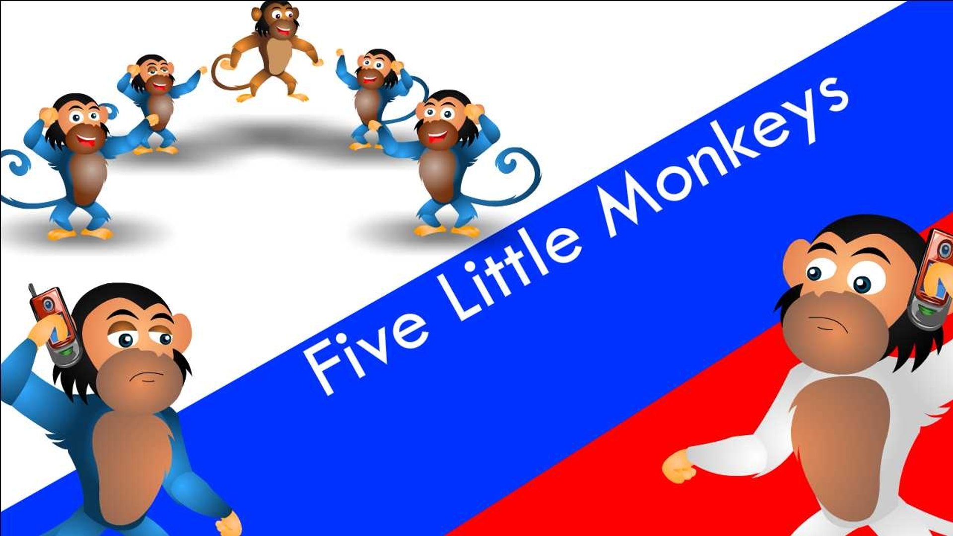 Youtube Monkeys On The Bed Five Little Monkeys Jumping On The Bed