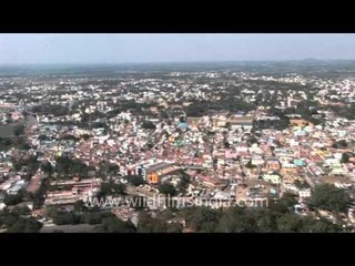 Download Video: Aerial shot of the city of Thaipusam - Palani!