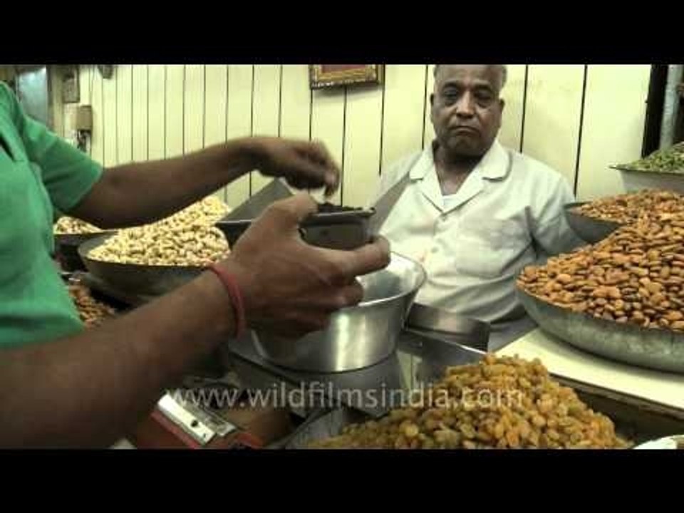 Black Pepper seller in spice market
