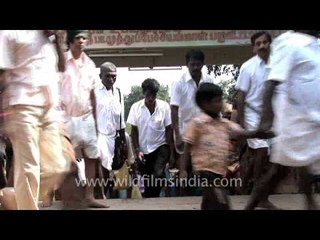 Gathering for Thaipusam