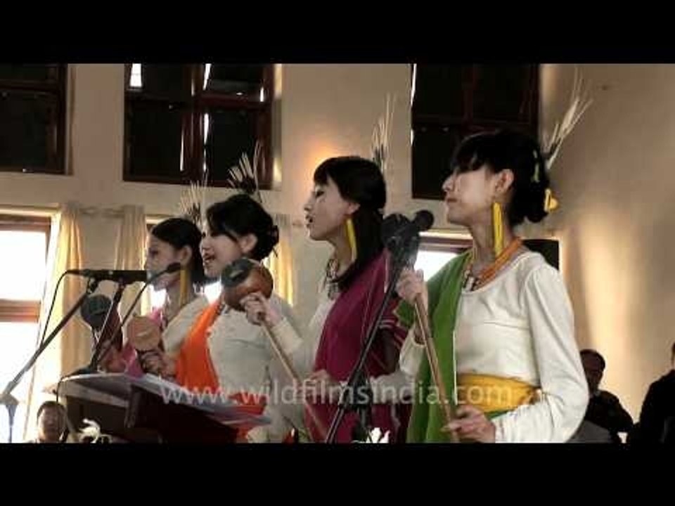 Tetseo sisters performing at Chakesang church, Minister's Hill