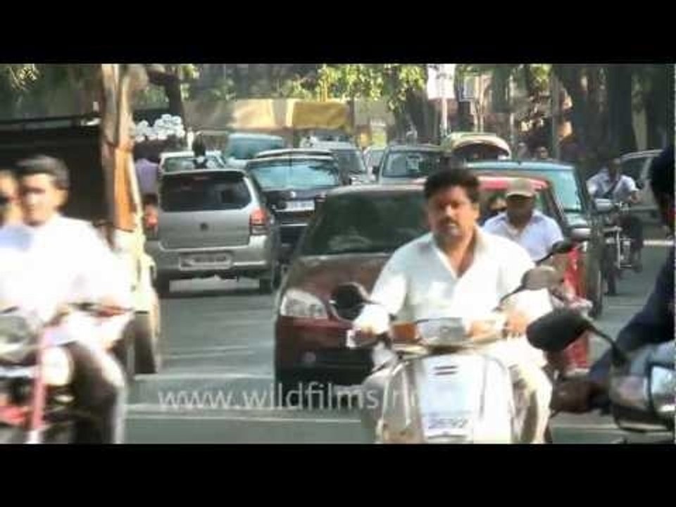 Rush hour in Pune, India