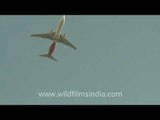 Civilian plane over-flying Delhi city