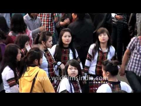 Pretty mizo girls group, Chapchar Kut