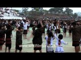 Mizo kids entertain the Chapchar Kut audience