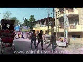 Celebrating Holi from a Rickshaw!!