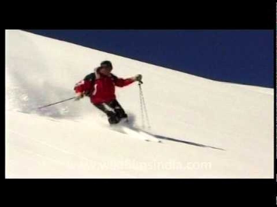 Snow-boarding and skiing in India!