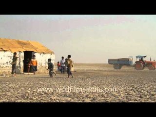 Break time in desert school, Rann of kutch