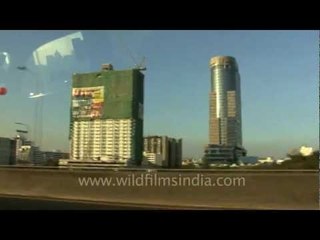 Driving through Bangkok city's crazy traffic