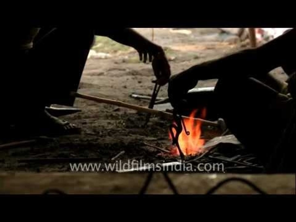 Blacksmith at work in Bhopal