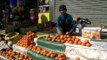 Woman selling oranges in Aizawl, Mizoram
