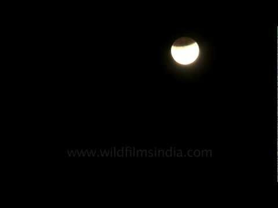 Partial lunar eclipse seen on 10th December 2011