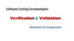 Software Testing Terminologies - Verification & Validation: Definition | Key Differences | Comparison