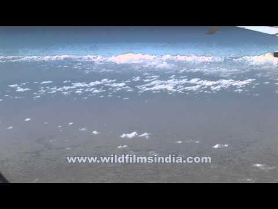 Sikkim-Bhutan Himalaya seen aerially!