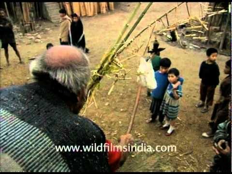 Rain sacrifice by a shaman from the north-east...