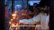 Devotees lighting lamps in Kamakhya temple