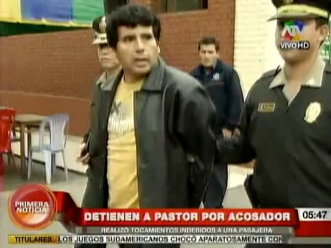 Detienen a pastor evangélico acusado de tocamientos indebidos