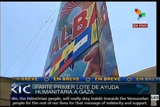 Venezuela sends first plane loaded with humanitarian aid to Palestine