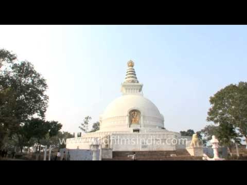Vishwa Shanti Stupa in Rajgir
