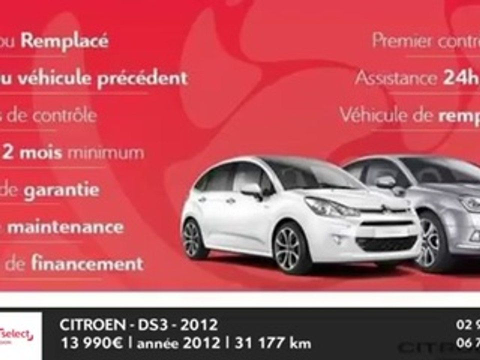 Annonce Occasion CITROëN DS3 e-HDi 90 Airdream So Chic BMP6 2012