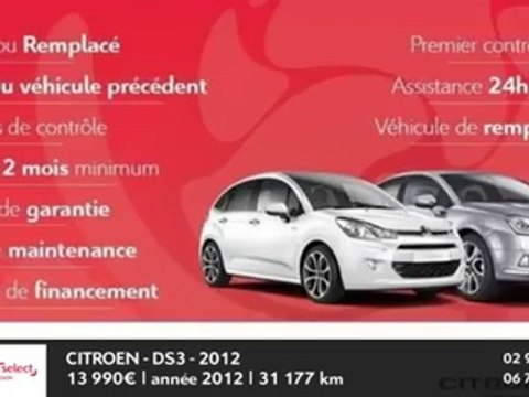 Annonce Occasion CITROëN DS3 e-HDi 90 Airdream So Chic BMP6 2012