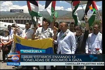 Venezuela envía 12 toneladas con ayuda humanitaria para Gaza