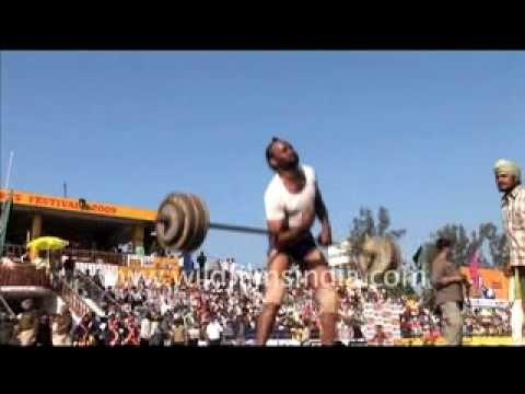 Rural Olympics - amateur weight-lifting!