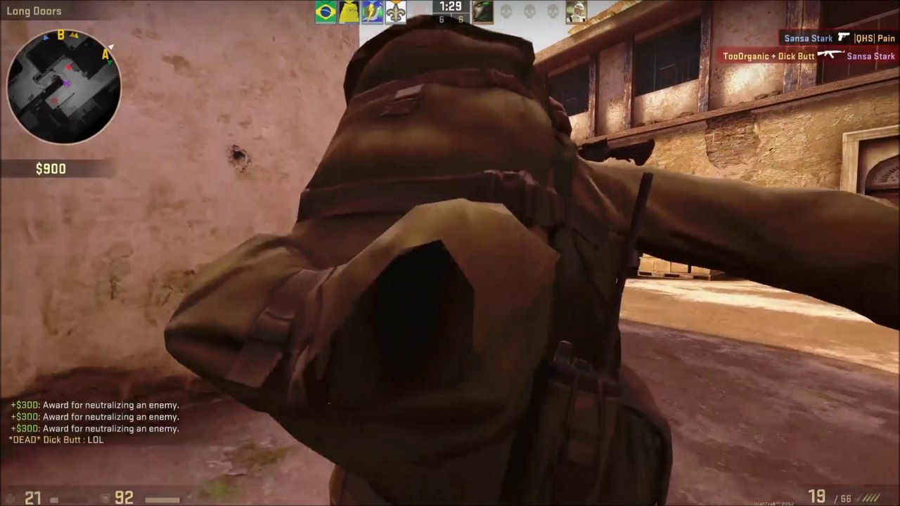 Three bullets two heads