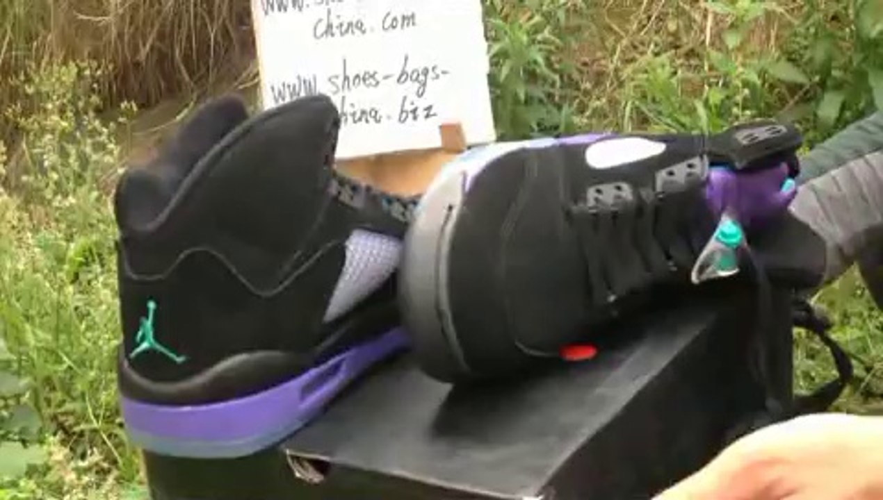 Top Nike Air Jordan V Mens Steel Seal Shoes in Purple Black  www.kicksgrid.cn