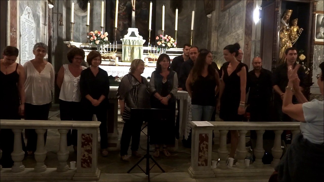 Chorale en l'église San Michele à Penta-di-Casinca vendredi 8 août 2014 "dio vi salvi regina"