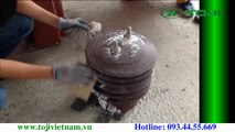[TOJI]Hướng dẫn các bước bảo trì tái tạo tăng lớp cách điện cho biến dòng TI và biến điện áp TU bằng bình sơn xịt cách điện 3M Scotch 1601 3M 1602 kết hợp túi nhựa Resin 3M Scotchcast 40