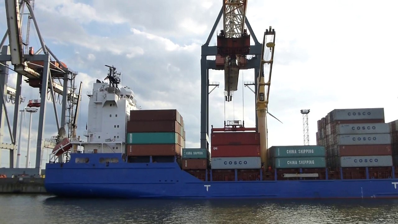 Port de Hambourg - Chargement container