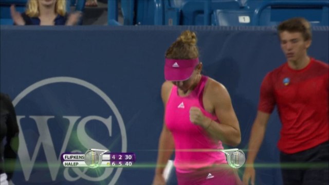 Troppa Halep per la Flipkens - Cincinnati, 2° turno