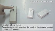 Wireless remote control two vibration or beep receivers