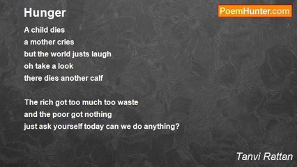 Tanvi Rattan - Hunger