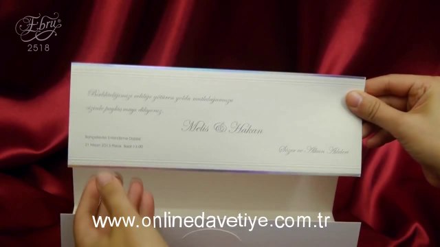 Ebru Davetiye 2418 Montaj - Kına davetiyesi
