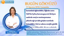 ASLAN Burcu, GÜNLÜK Astroloji Yorumu,13 AĞUSTOS 2014, Astrolog DEMET BALTACI Bilinç Okulu