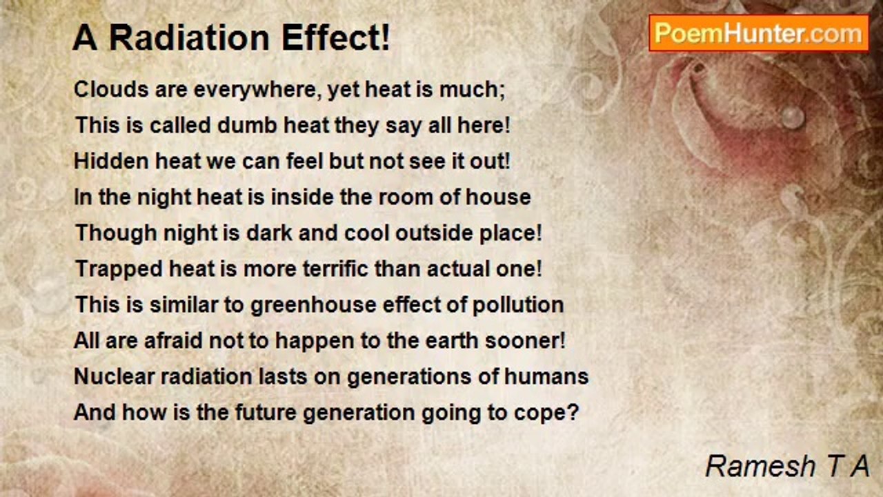 Ramesh T A - A Radiation Effect!