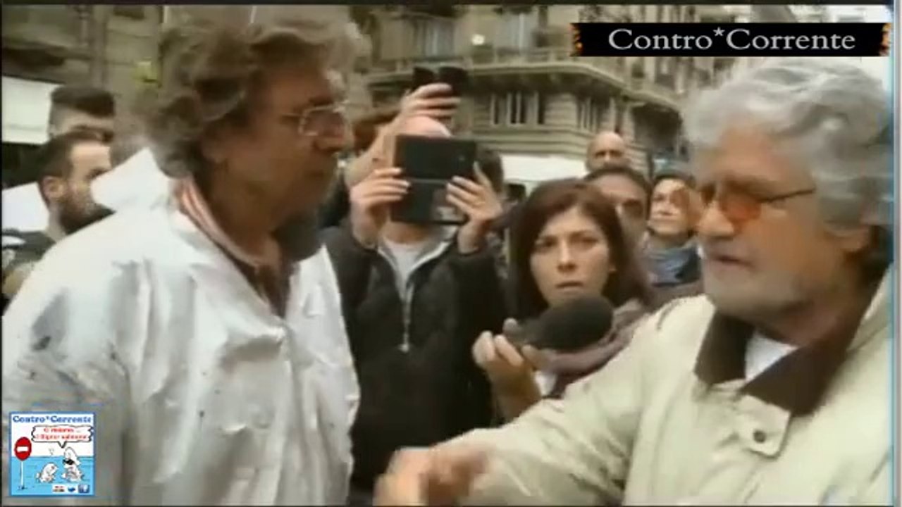 Genova,Grillo: «Siete la Rai?Versate prima 2 mila euro per l’alluvione di Genova e poi vi rilascio l’intervista»