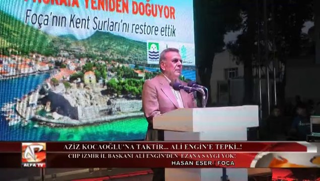 CHP İzmir İl Başkanı Ali Engin'in Ezana Saygısı Yok!