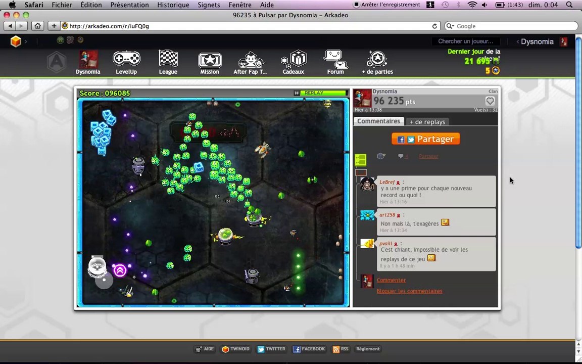 Pulsar Record Fin (suite)