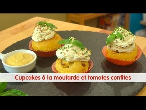 Recette de Cupcake à la moutarde et tomates confites - 750 Grammes