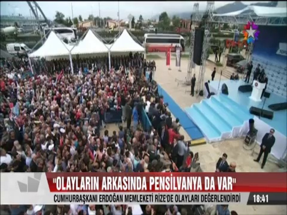 Cumhurbaşkanı Erdoğan Rize'de olayların arkasında Pensilvanya var