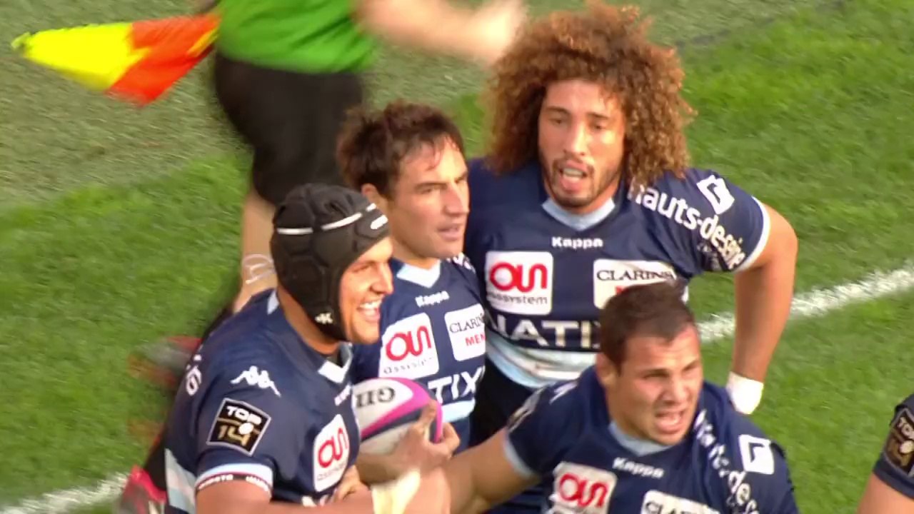 TOP14 - Stade Français-Racing: Essai Benjamin Dambielle (RAC) - J9 - Saison 2014/2015