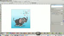Inkscape Dibujando Elefante Burbujas En Linux Fedora 20 KDE Speed Art