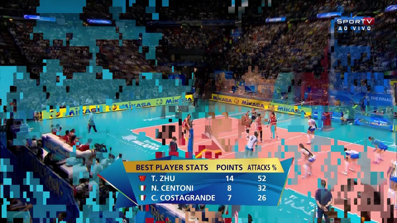 ITALY 1X3 CHINA SET 2 - SEMIFINALS - MILANO - VOLLEYBALL WOMEN'S WORLD CHAMPIONSHIP ITALY 2014