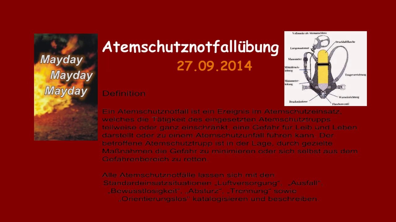 Atemschutznotfallübung 27.09.2014