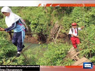 Dunya News - Traveling to school shouldn’t be this difficult or dangerous for children