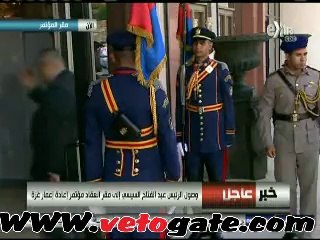 وصول أبو مازن إلى مقر إنعقاد مؤتمر "إعادة إعمار غزة"